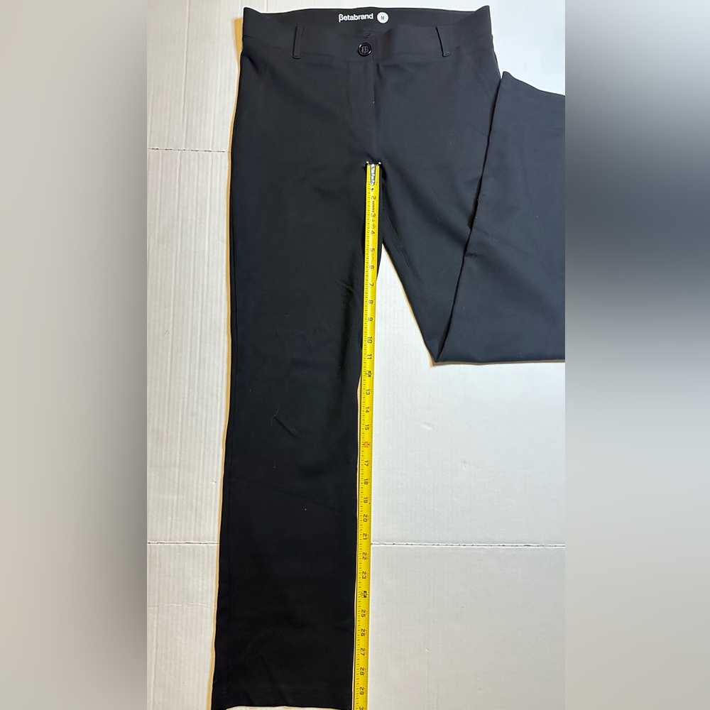 Betabrand Women's W1550-BK Classic Yoga Dress Pant Size M Black Pull On - Picture 7 of 9